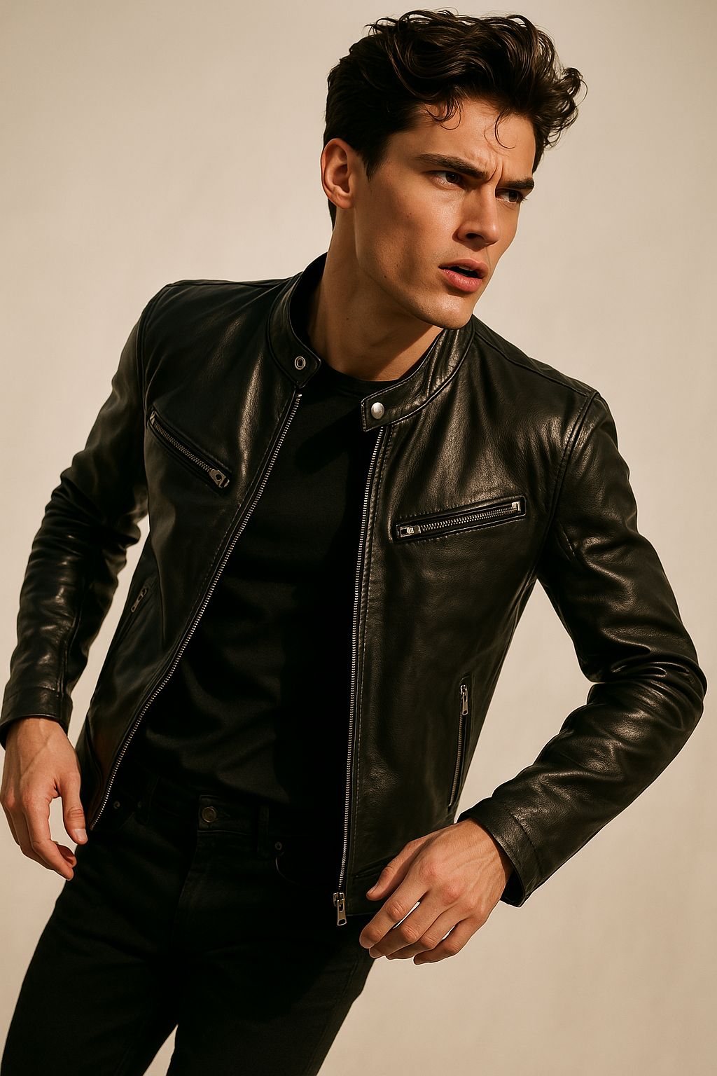 Axel – Leather Biker Jacket