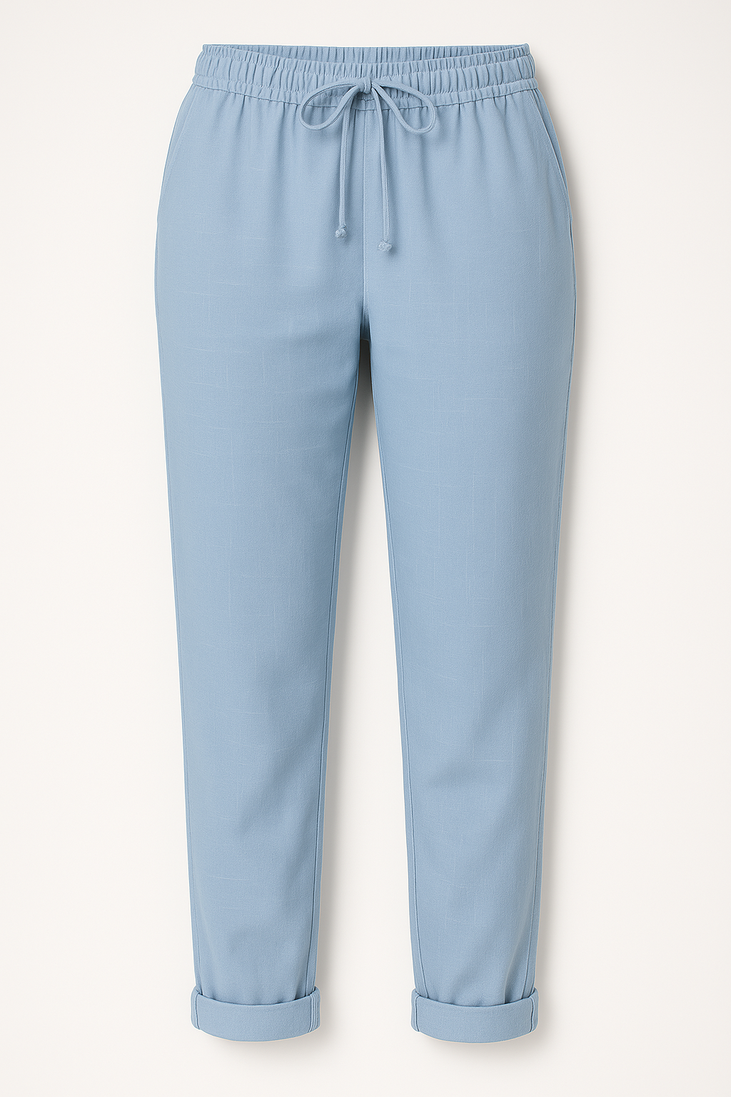 Linen-Blend Trousers