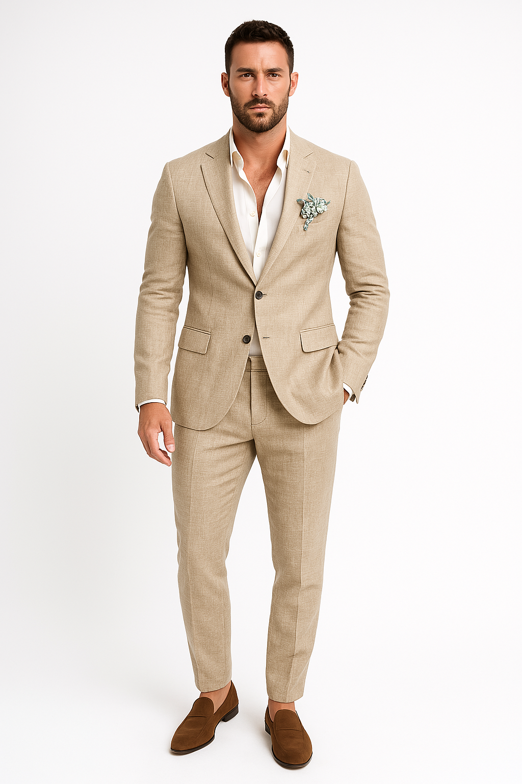 Declan Linen Suit for Men