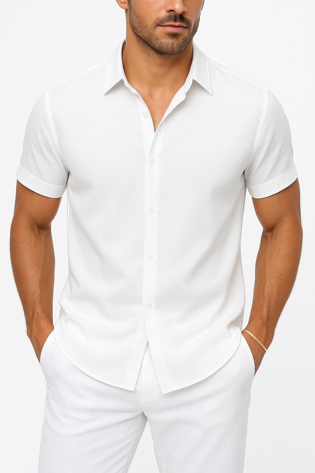 Men’s Linen-Blend Shirt