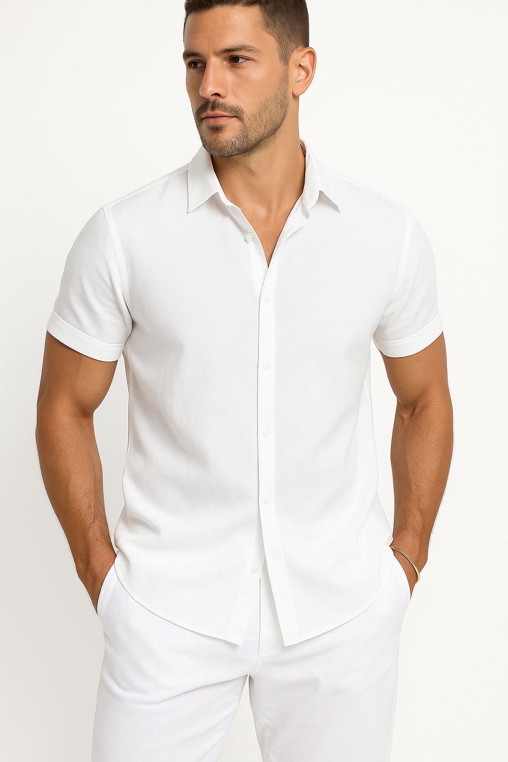 Men’s Linen-Blend Shirt
